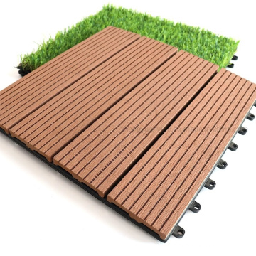 Garden Waterproof Decking Tiles Outdoor Tiles WPC Wood Plastic Composite Tiles Outdoor Floor Tiles Terrace Tiles WPC